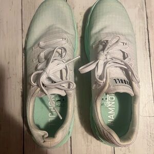 NOBULL Women's Light Green and White Sneakers